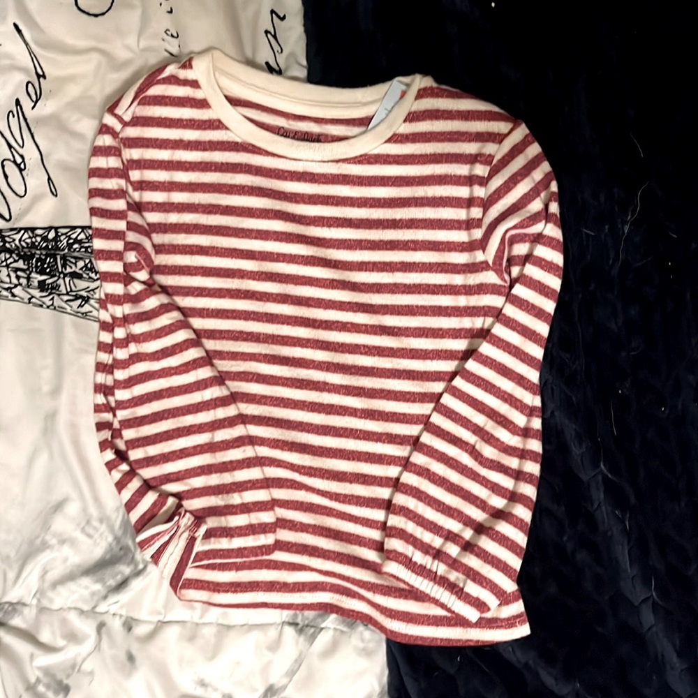 Red&White cat & Jack long sleeve shirt